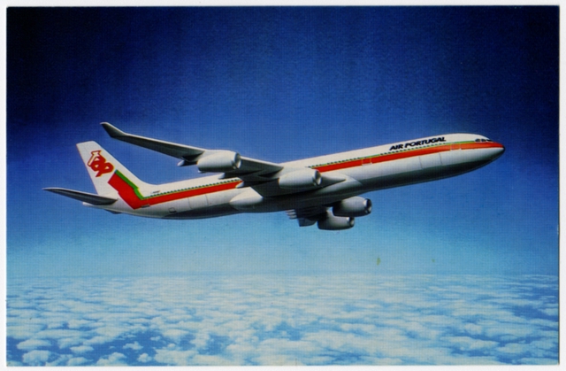 Postcard: TAP Air Portugal, Airbus A340