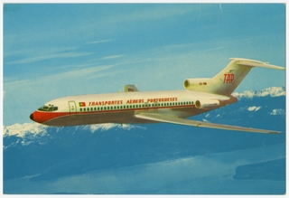 Image: postcard: TAP Air Portugal, Boeing 727