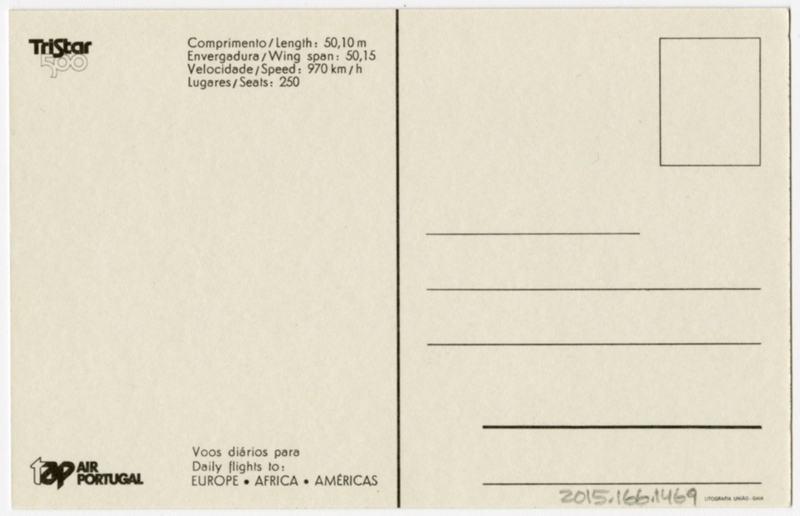 Image: postcard: TAP Air Portugal, Lockheed L-1011 TriStar 500