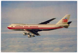 Image: postcard: TAP Air Portugal, Boeing 747B