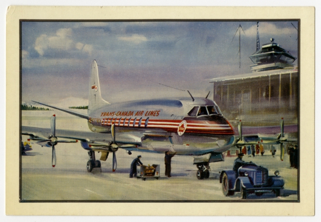 Postcard: Trans-Canada Air Lines, Vickers Viscount