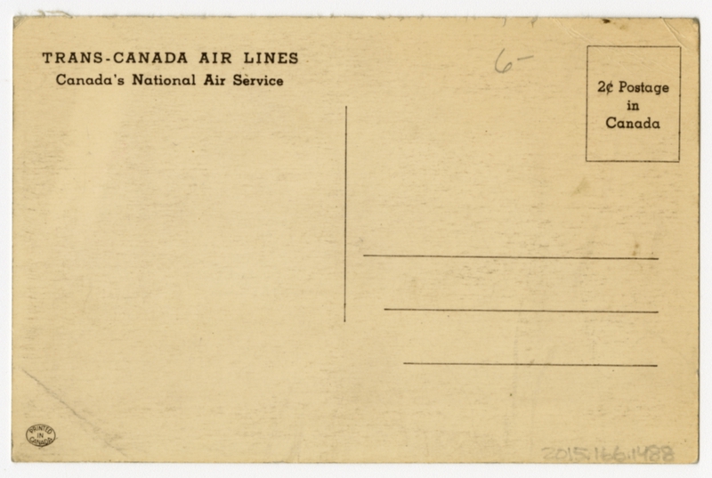 Image: postcard: Trans-Canada Air Lines, Lockheed 10 Electra