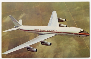 Image: postcard: Trans-Canada Air Lines, Douglas DC-8
