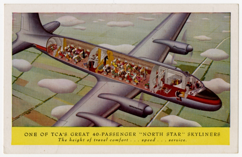 Image: postcard: Trans-Canada Air Lines, Canadair North Star
