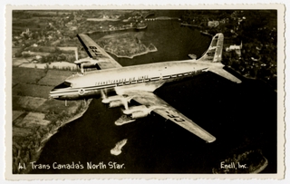 Image: postcard: Trans-Canada Air Lines, Canadair North Star