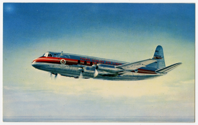 Postcard: Trans-Canada Air Lines, Vickers Viscount