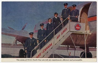 Image: postcard: Trans-Canada Air Lines, Canadair CL-2 North Star