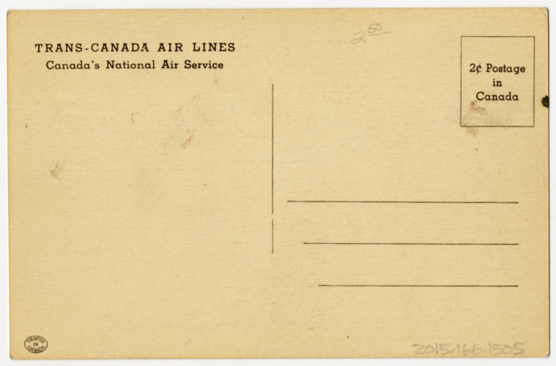Image: postcard: Trans-Canada Air Lines, Lockheed Constellation