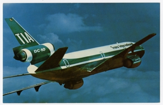 Image: postcard: Trans International Airlines, McDonnell Douglas DC-10