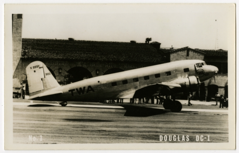Image: postcard: Transcontinental & Western Air (TWA), Douglas DC-1