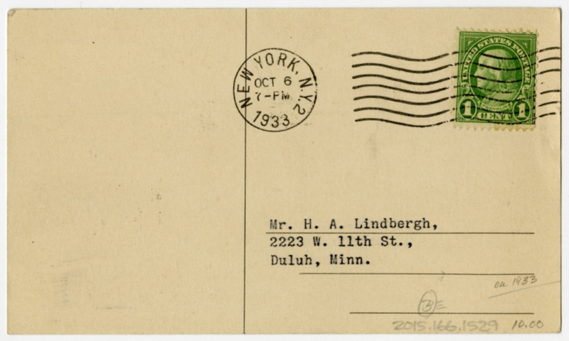 Image: postcard: Transcontinental & Western Air (TWA), Douglas DC-3