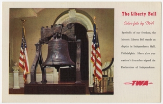 Image: postcard: TWA (Trans World Airlines), Philadelphia