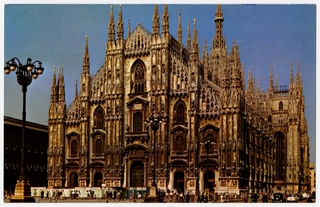Image: postcard: TWA (Trans World Airlines), Milan
