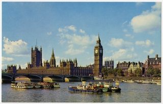 Image: postcard: TWA (Trans World Airlines), London