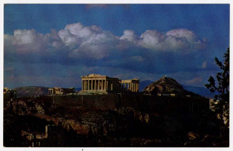 Image: postcard: TWA (Trans World Airlines), Athens