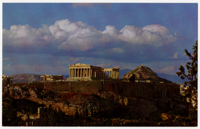 Image: postcard: TWA (Trans World Airlines), Athens