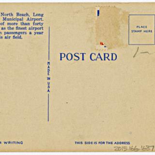 Image #2: postcard: United Air Lines, Douglas DC-3, LaGuardia Airport
