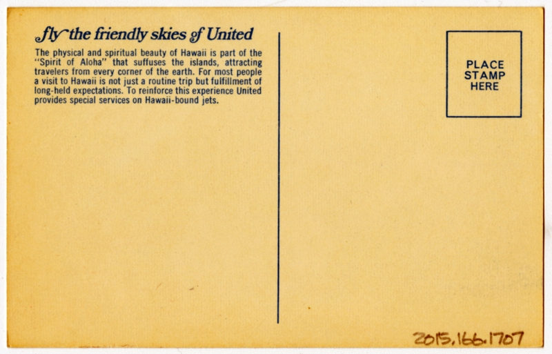 Image: postcard: United Air Lines, Hawaii
