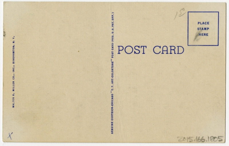 Image: postcard: Broome County Airport, Douglas DC-3