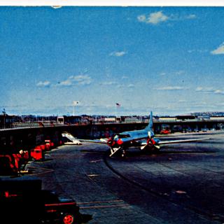 Image #1: postcard: Convair 240, Boston Logan International Airport