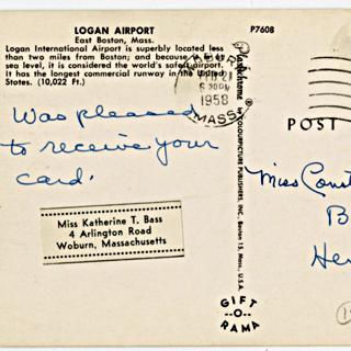 Image #2: postcard: Convair 240, Boston Logan International Airport