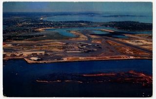 Image: postcard: Boston Logan International Airport
