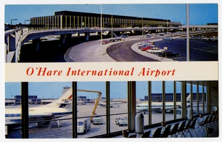 Image: postcard: United Airlines, Sud Aviation Caravelle, Chicago O’Hare Airport
