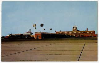 Image: postcard: Greater Cincinnati Airport, TWA (Trans World Airlines), Convair 240