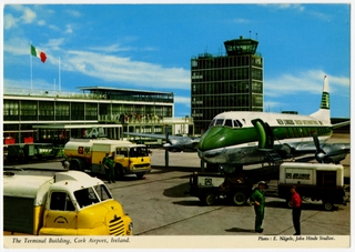 Image: postcard: Cork Airport, Vickers Viscount, Aer Lingus