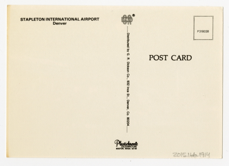Image: postcard: Stapleton International Airport
