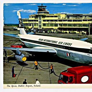 Image #1: postcard: Aer Lingus, Boeing 707, Dublin Airport
