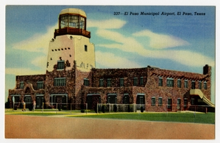 Image: postcard: El Paso Municipal Airport