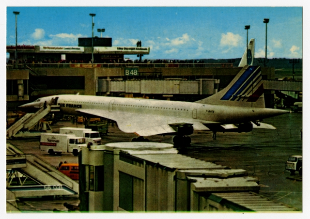 Postcard: Frankfurt am Main Airport, Air France, Concorde