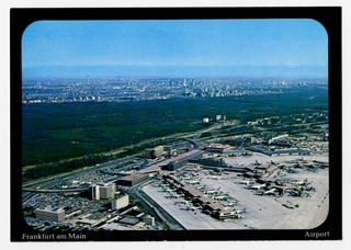 Image: postcard: Frankfurt am Main Airport
