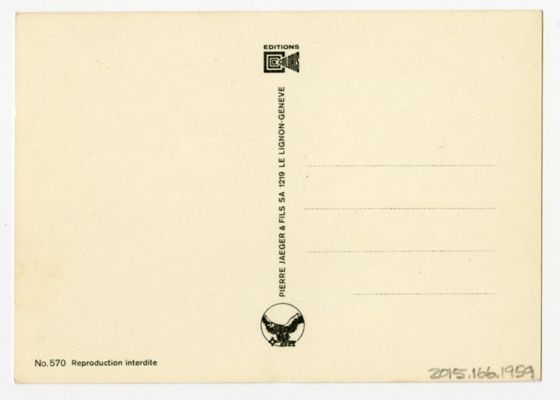 Image: postcard: Swissair, Douglas DC-8, Geneva Cointrin Intercontinental Airport