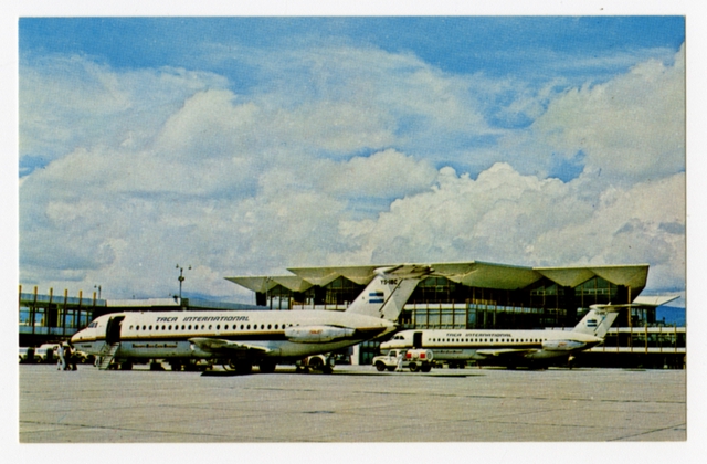 Postcard: TACA International Airlines, Douglas DC-9, Aurora (Guatemala) Airport