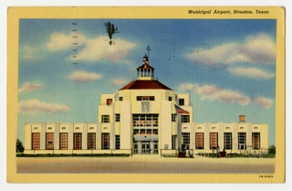 Image: postcard: Houston Municipal Airport