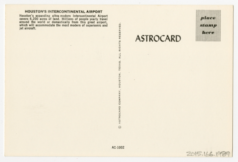 Image: postcard: Houston Intercontinental Airport