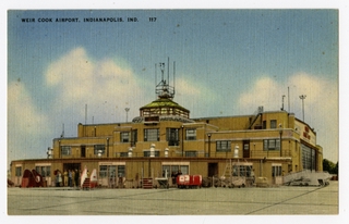 Image: postcard: Indianapolis Weir Cook Airport