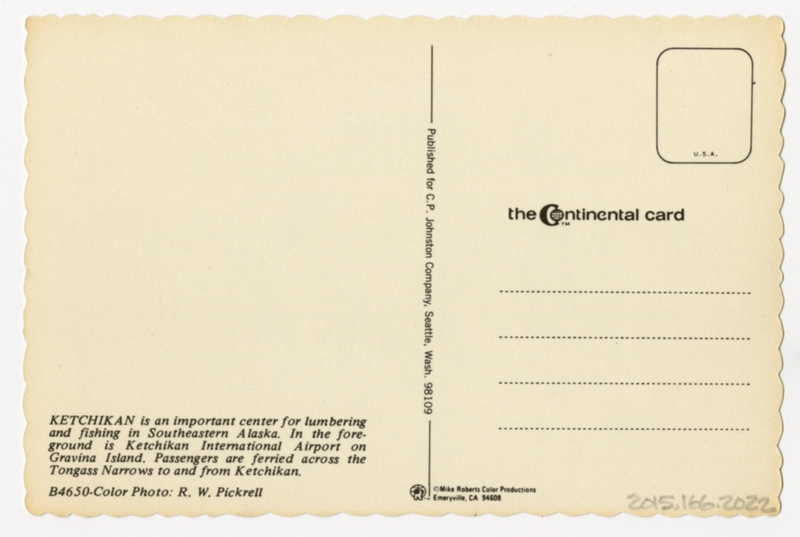 Image: postcard: Ketchikan International Airport