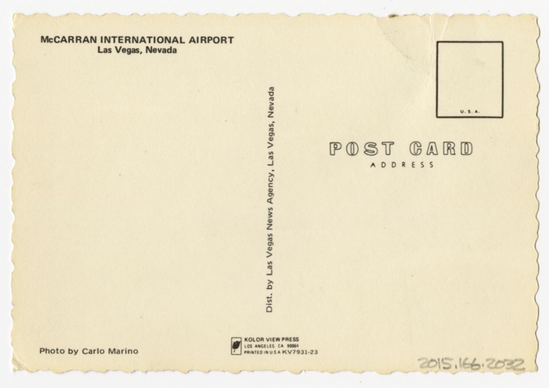 Image: postcard: McCarran International Airport