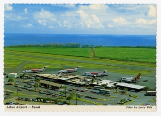 Image: postcard: Lihue Airport