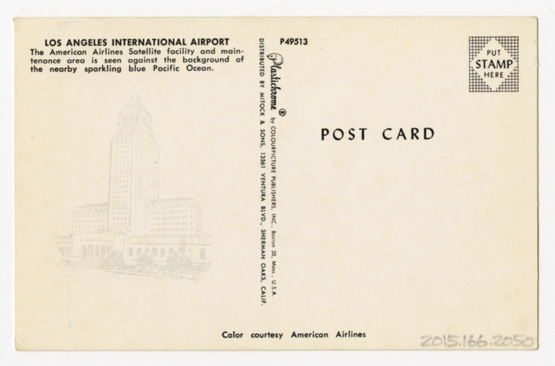 Image: postcard: Los Angeles International Airport, American Airlines