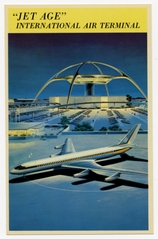 Image: postcard: Los Angeles International Airport, Convair 880