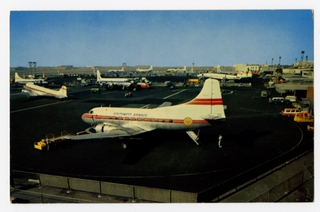 Image: postcard: Los Angeles International Airport, Martin 4-0-4, Southwest Airways