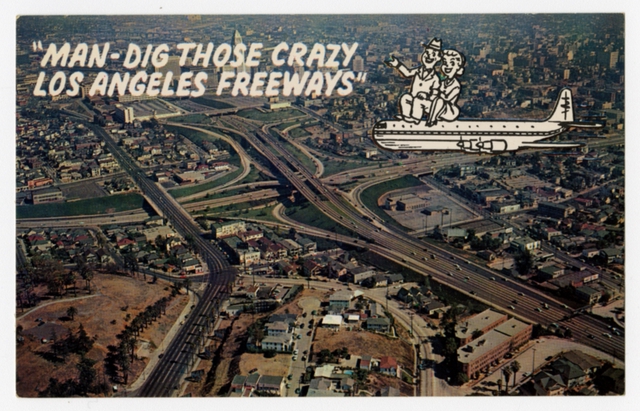 Postcard: Los Angeles, freeways
