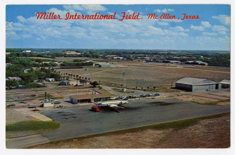 Image: postcard: Miller International Field, McAllen, Texas