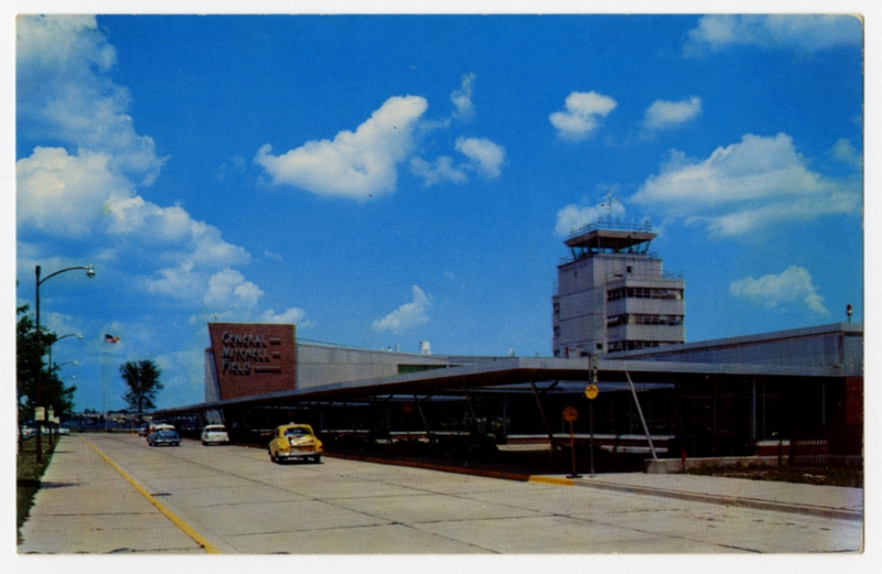 Image: postcard: General Mitchell Field Air Terminal, Milwaukee