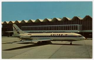 Image: postcard: Minneapolis - Saint Paul International Airport, Sud Aviation Caravelle, United Air Lines