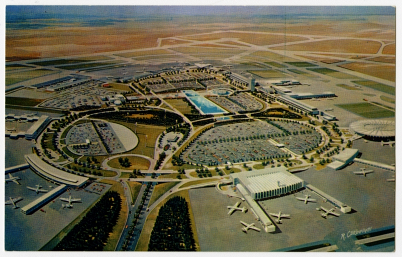 Image: postcard: New York International Airport